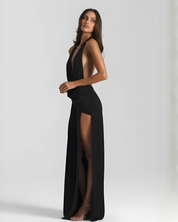 Women's Halter Neck Backless Maxi Dress