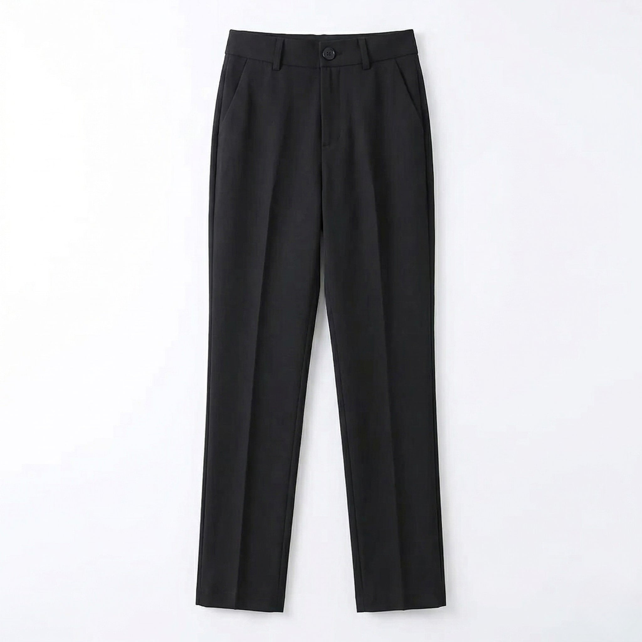 Women's Straight Fit Mid-Rise Trousers