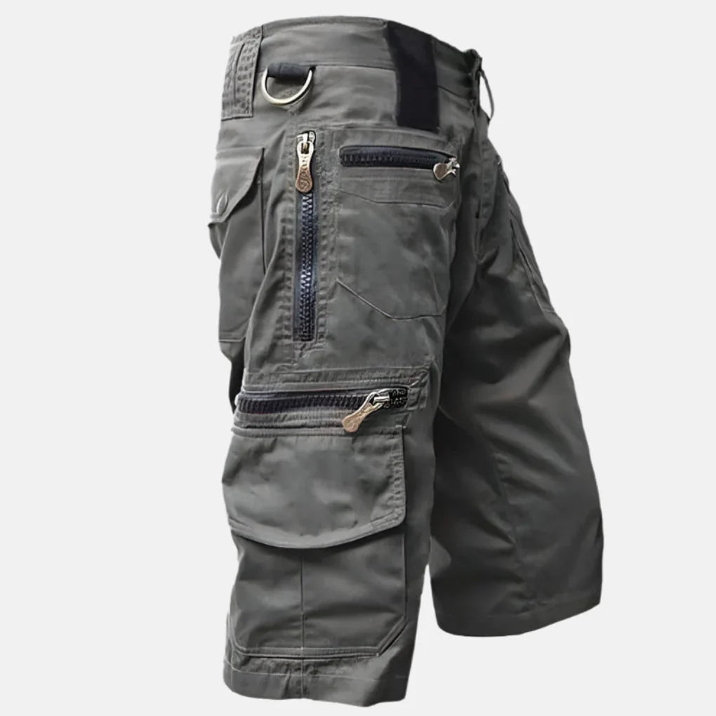 Men's Multi-Pocket Cargo Shorts with Zip Fly