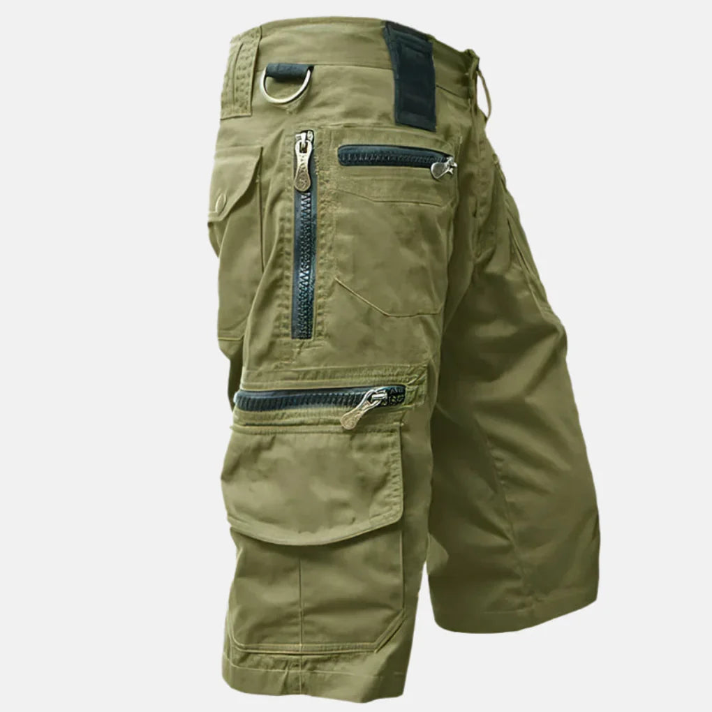 Men's Multi-Pocket Cargo Shorts with Zip Fly