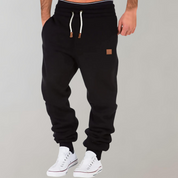Men's Fleece Joggers with Drawstring Waist