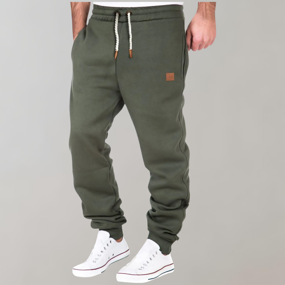 Men's Fleece Joggers with Drawstring Waist