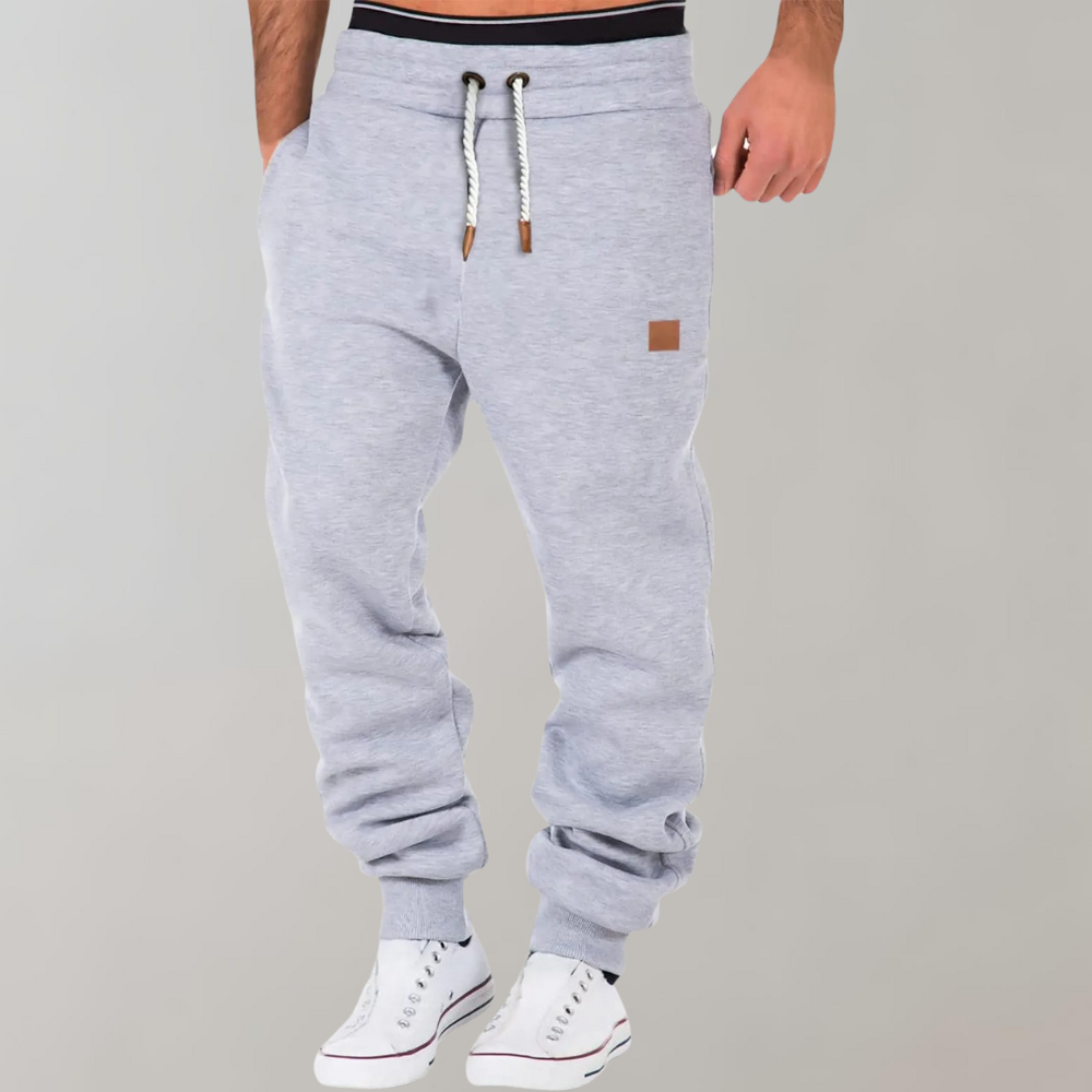 Men's Fleece Joggers with Drawstring Waist