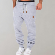 Men's Fleece Joggers with Drawstring Waist