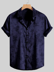 Men's Floral Print Short Sleeve Shirt