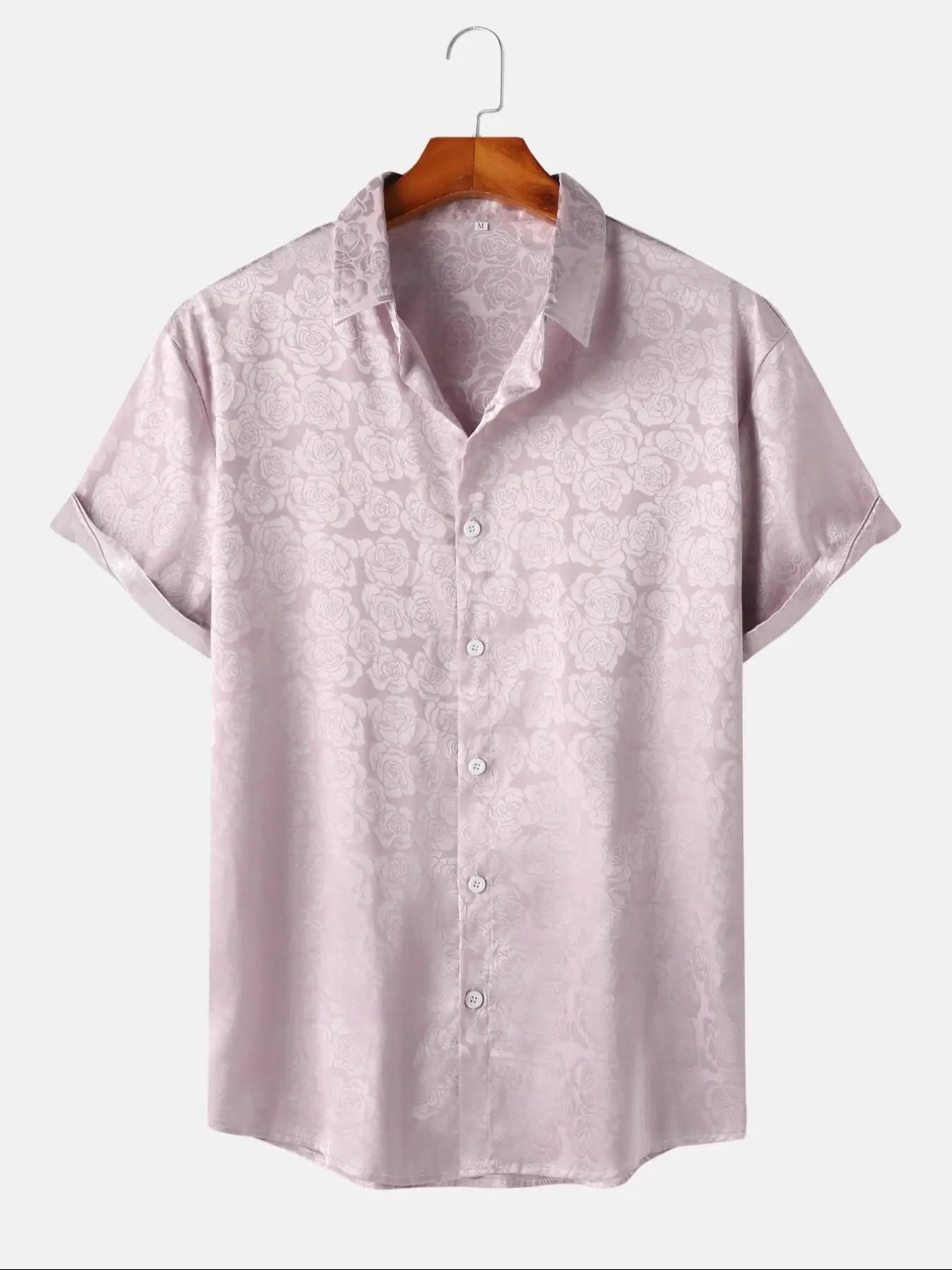 Men's Floral Print Short Sleeve Shirt