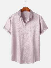 Men's Floral Print Short Sleeve Shirt