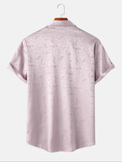 Men's Floral Print Short Sleeve Shirt
