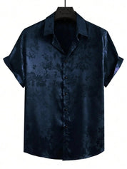 Men's Floral Print Short Sleeve Shirt