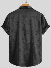 Men's Floral Print Short Sleeve Shirt