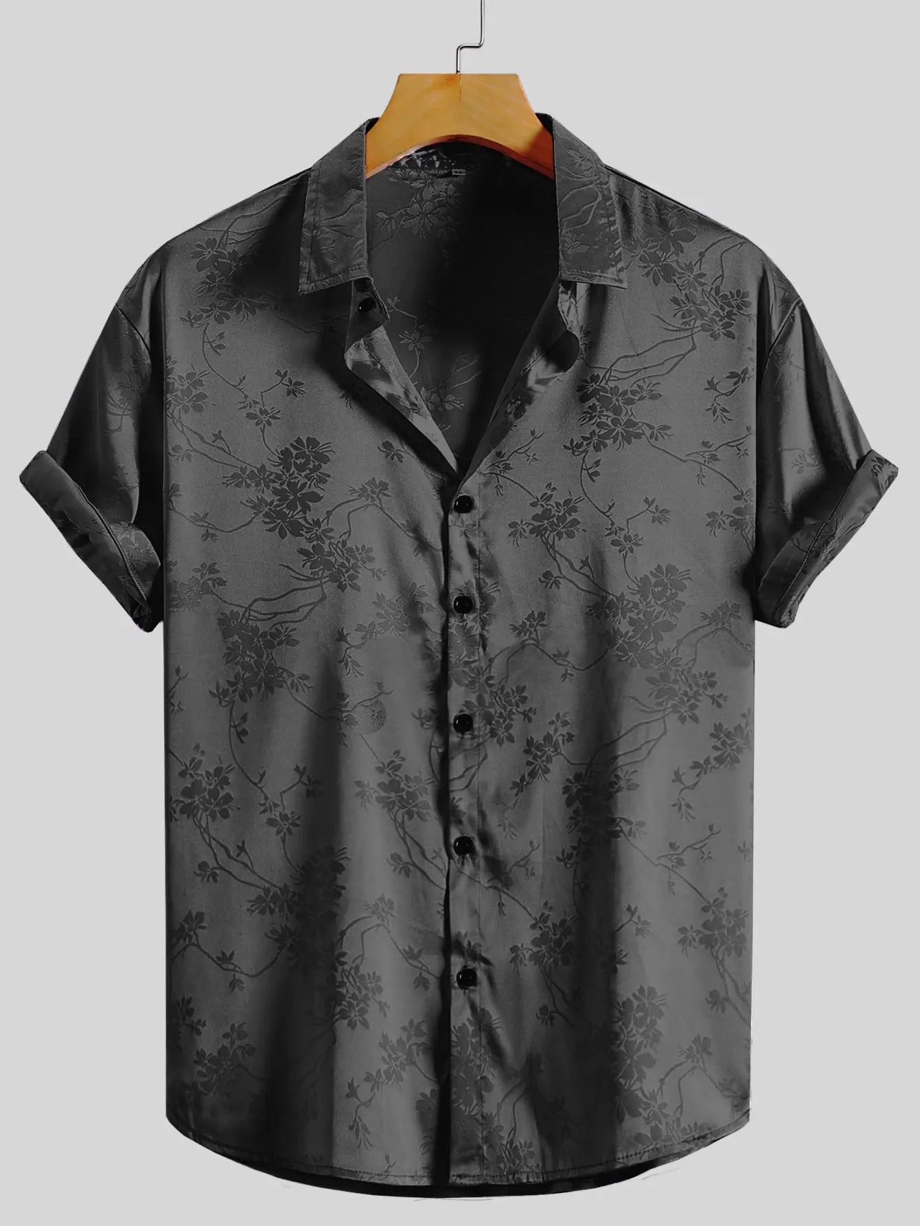 Men's Floral Print Short Sleeve Shirt