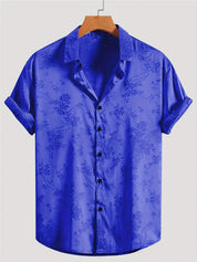 Men's Floral Print Short Sleeve Shirt