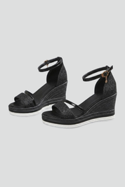 Women's Wedge Sandals with Ankle Strap