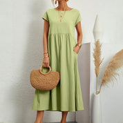 Women's Midi Dress with Pockets
